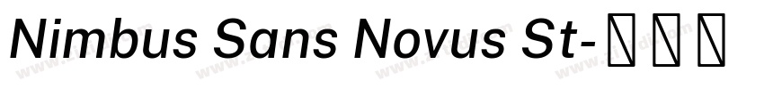 Nimbus Sans Novus St字体转换